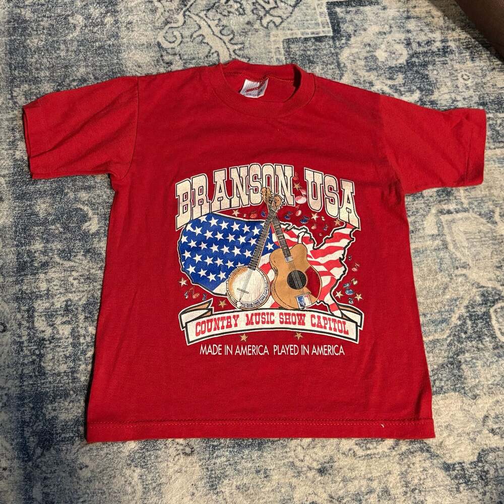 Vintage Branson USA Country Music Show Capitol T-Shirt - Size S (6-8) - Made in